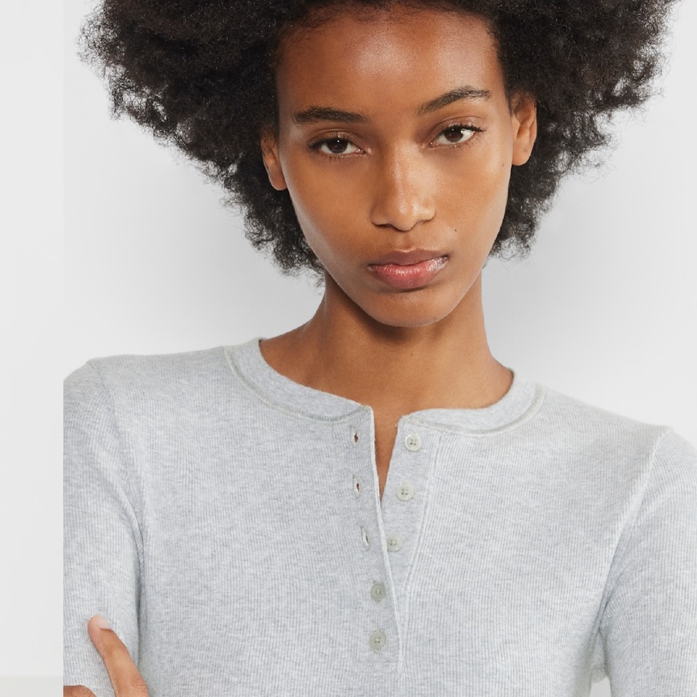 Aritzia Home Stretch Long Sleeve Henley Dress (NWT) - Picture 4 of 6